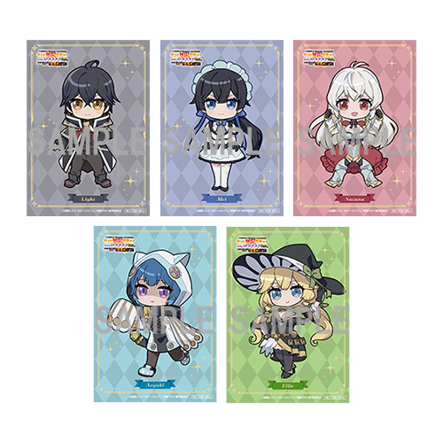 ミニキャライラスト使用ミニブロマイド5枚セット（ライト＆メイ＆ナズナ＆アオユキ&エリー）